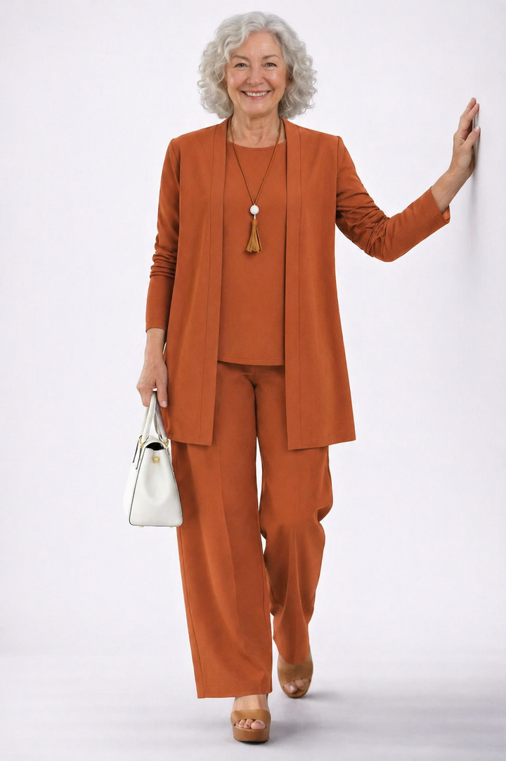 Three Piece Set for Women - Elegant Coordinated Outfit