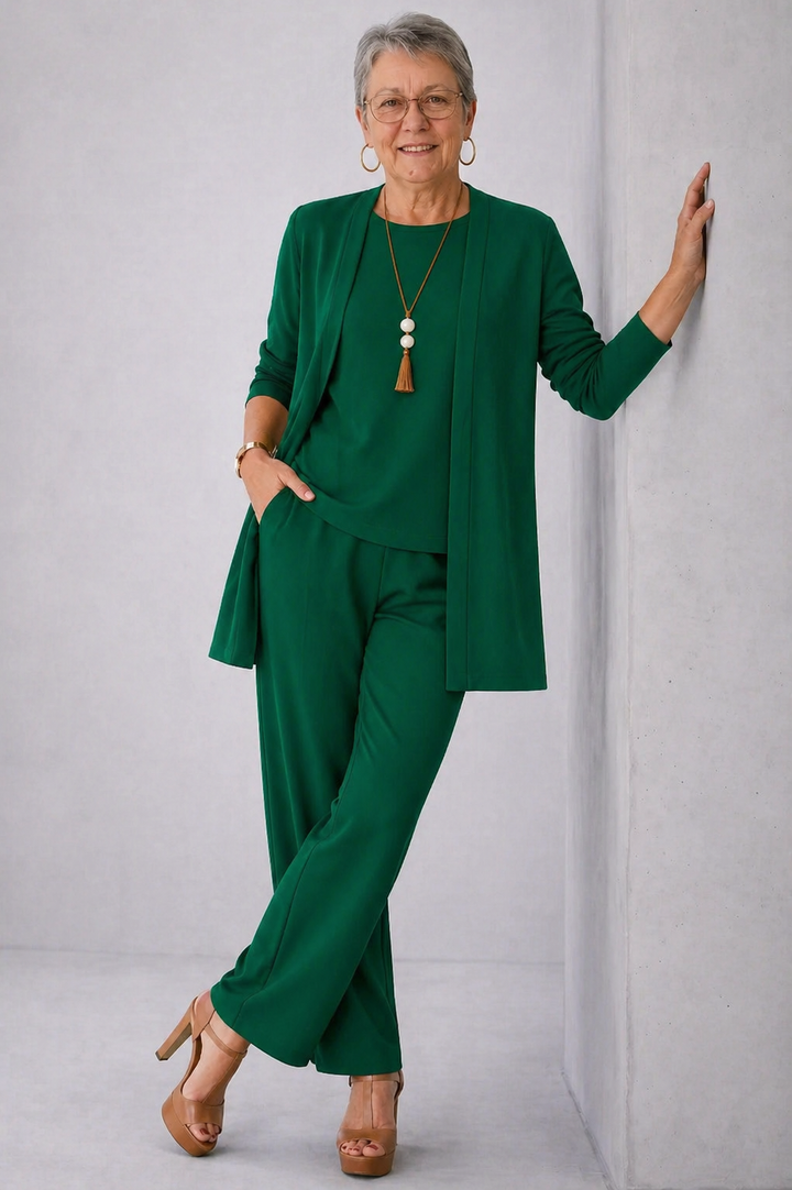 Three Piece Set for Women - Elegant Coordinated Outfit