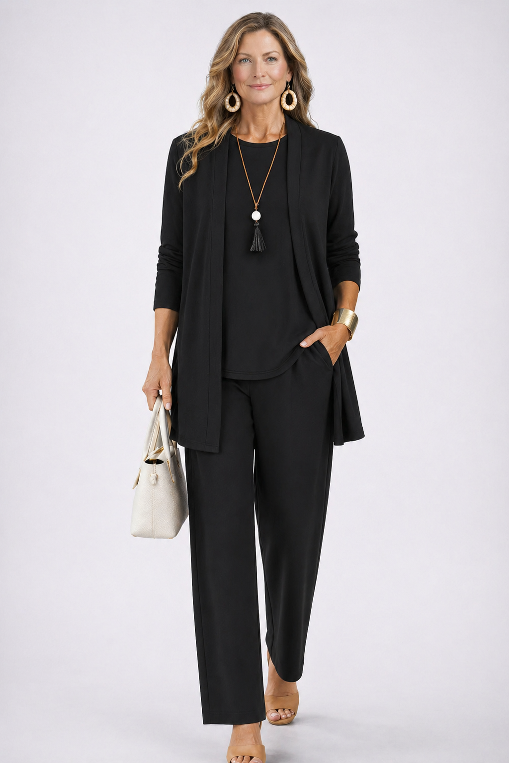 Three Piece Set for Women - Elegant Coordinated Outfit