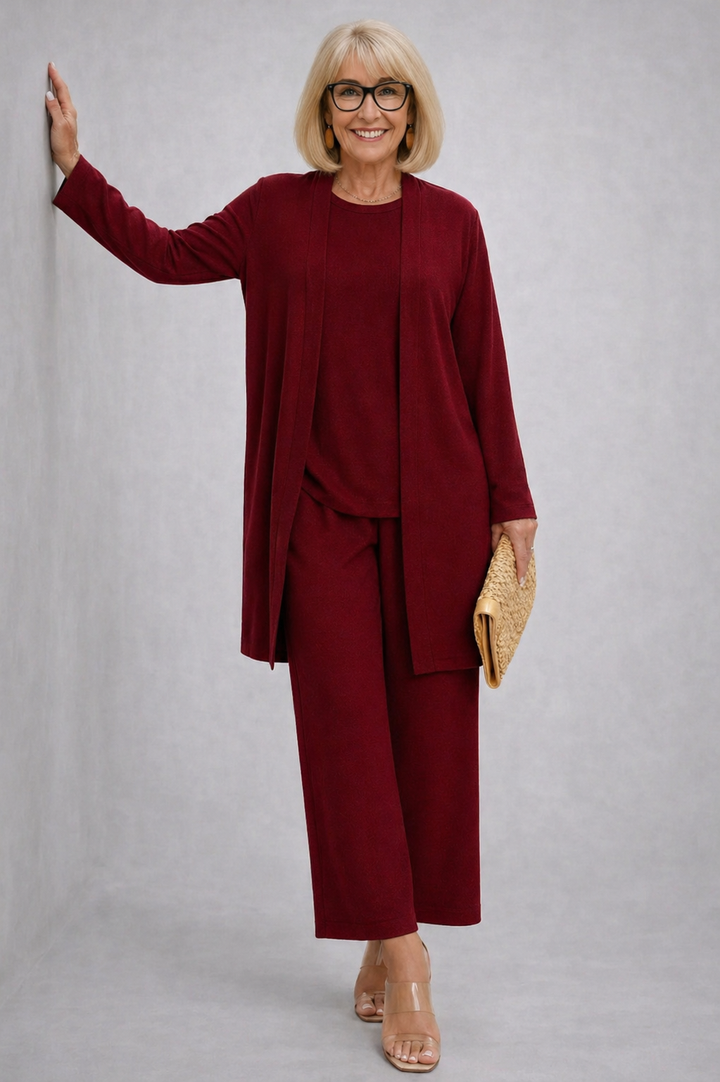 Three Piece Set for Women - Elegant Coordinated Outfit
