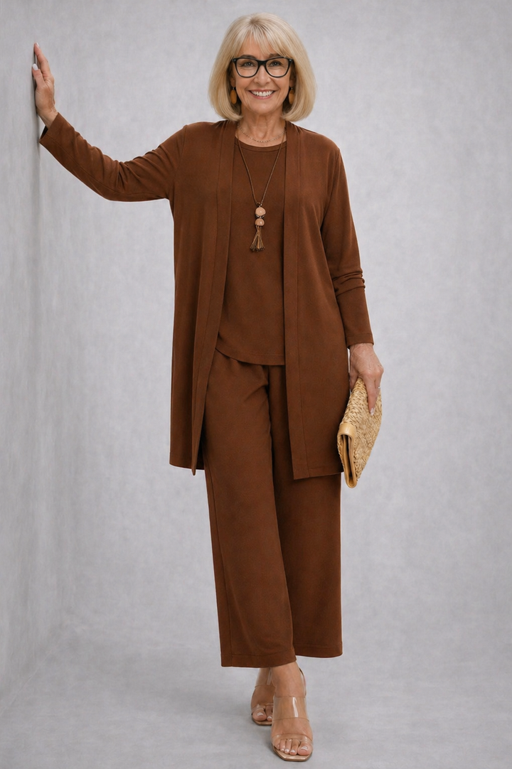 Three Piece Set for Women - Elegant Coordinated Outfit