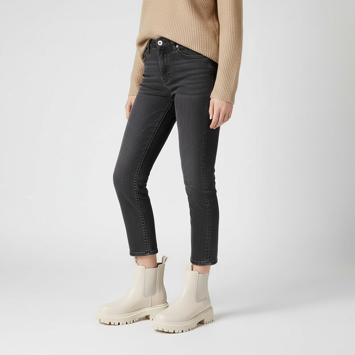 Chelsea Boots for Women with Chunky Platform Sole