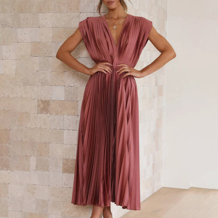 Flowy Printed Dress for Women - Effortless Casual Style