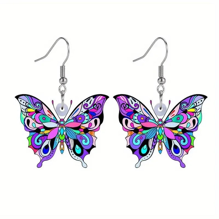 Butterfly Earrings for Women - Colorful Statement Studs