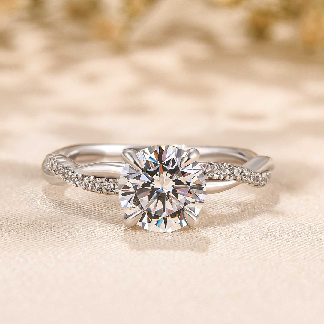 White Gold Stackable Ring | Delicate Everyday Jewelry