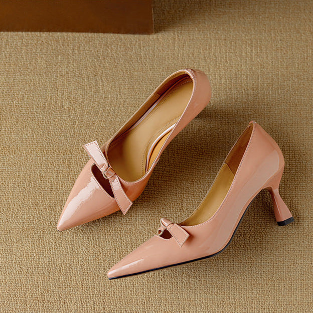 Leather Mary Jane Pumps for Women | Classic Strap Heels
