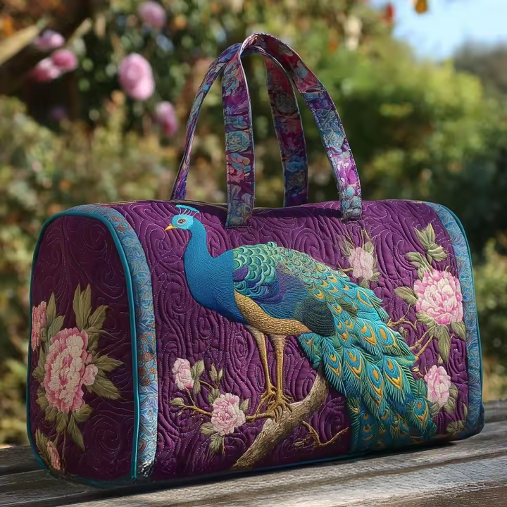 Quilted Weekend Travel Bag for Women | Soft Overnight Duffle