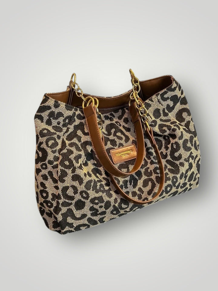 Leopard Print Tote Bag - Spacious Everyday Carryall
