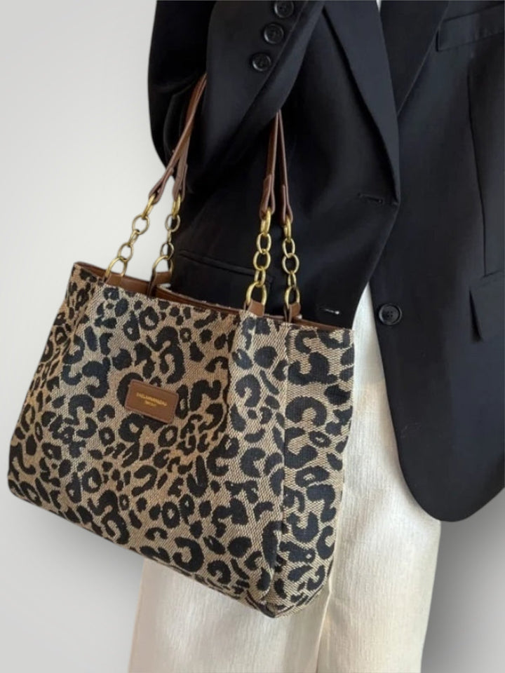 Leopard Print Tote Bag - Spacious Everyday Carryall