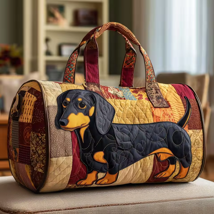 Quilted Weekend Travel Bag for Women - Soft Overnight Tote