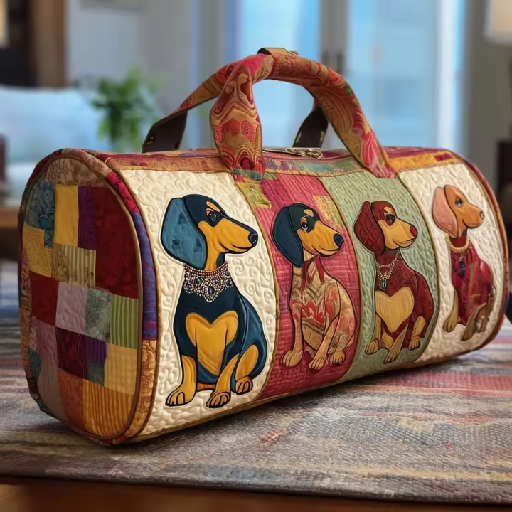 Quilted Weekend Travel Bag for Women | Soft Overnight Duffle