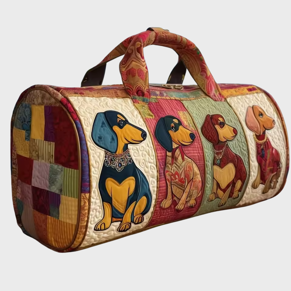 Quilted Weekend Travel Bag for Women | Soft Overnight Duffle