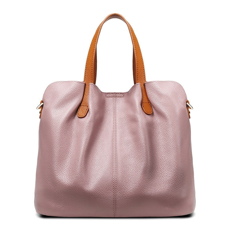 Genuine Leather Handbag for Women - Soft Cowhide Shoulder Bag