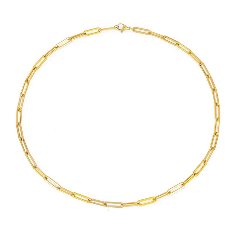 Elegant Chain Necklace in White Gold | Classic Layering Piece