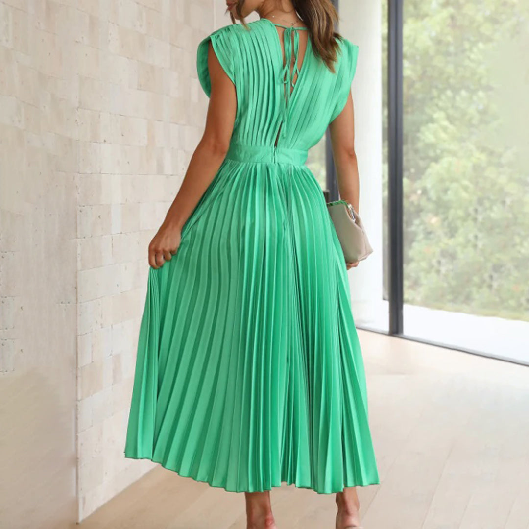 Flowy Printed Dress for Women - Effortless Casual Style