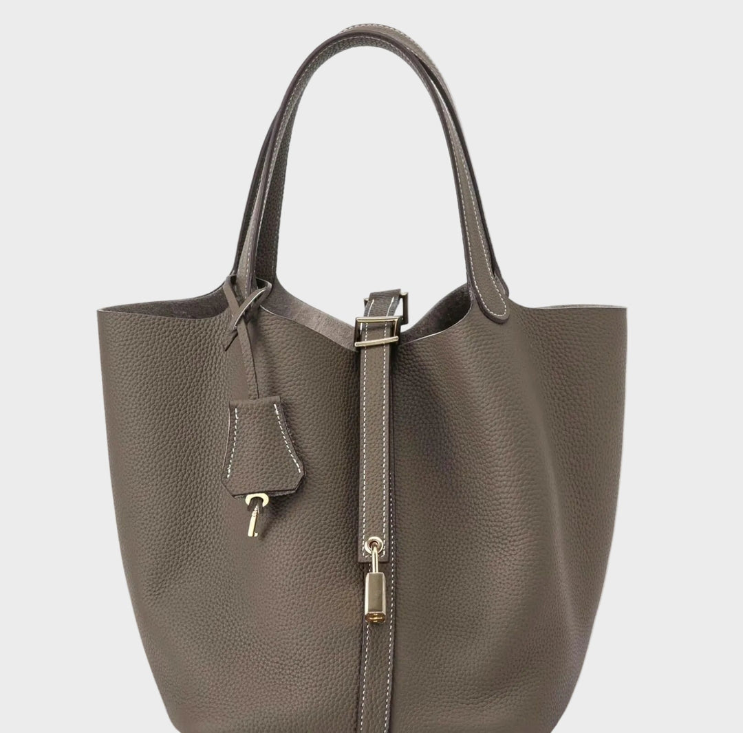 Kate Lock Crossbody Bag - Pebbled Leather Handbag