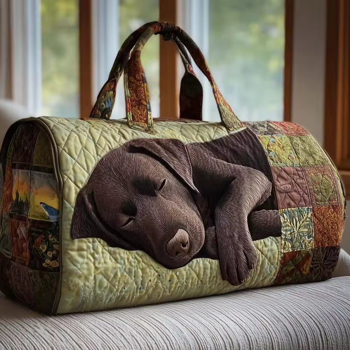 Quilted Weekender Bag for Women - Soft Overnight Travel Tote