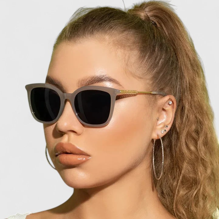 Oversized Retro Sunglasses for Women - UV Protection