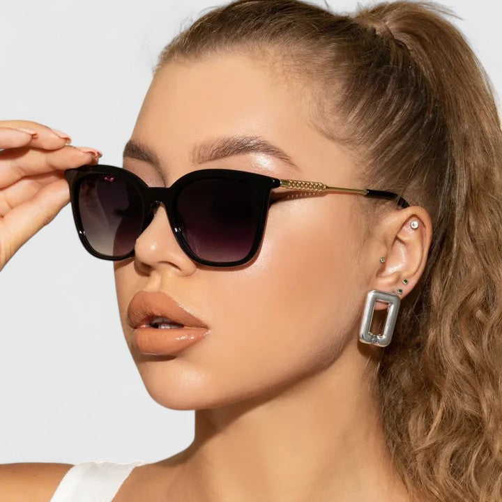Oversized Retro Sunglasses for Women - UV Protection