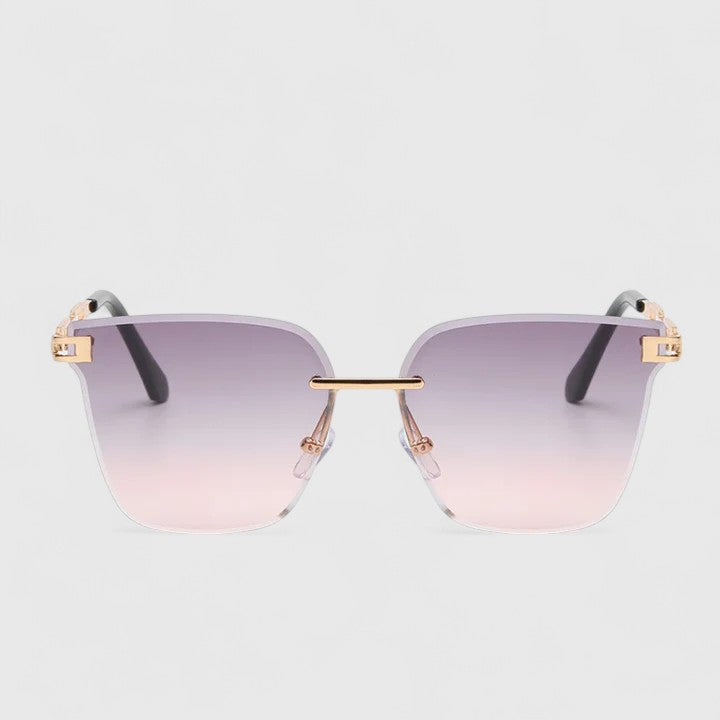 Cat Eye Sunglasses with Gradient Lenses - Lightweight Frame