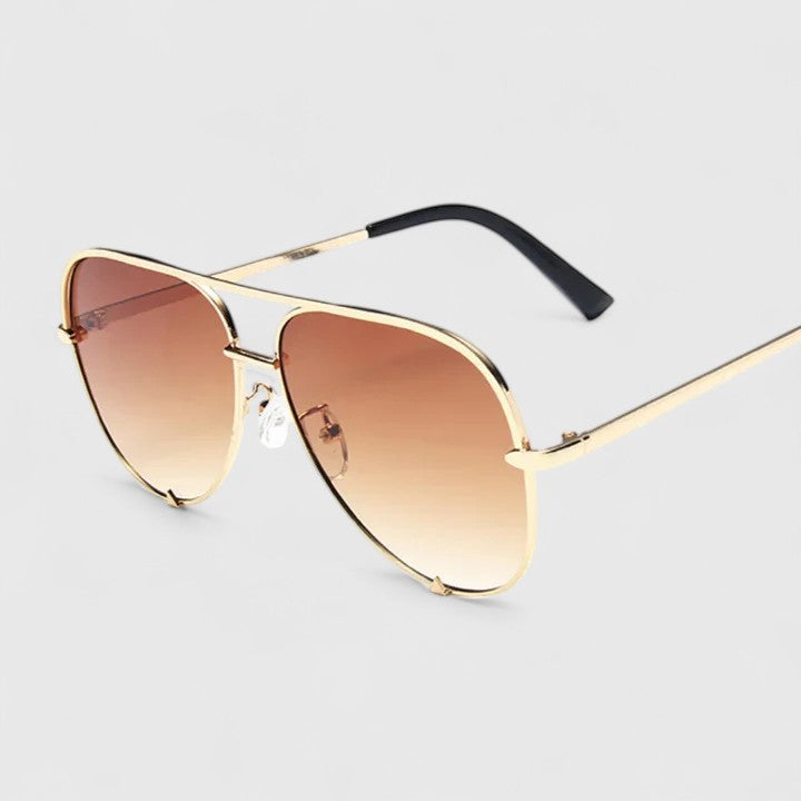 Aviator Sunglasses for Women - Gradient Mirror Lens