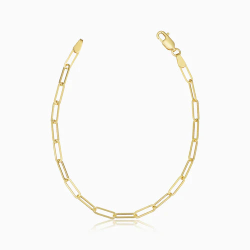 Gold Link Bracelet | Classic Chain Bracelet for Women