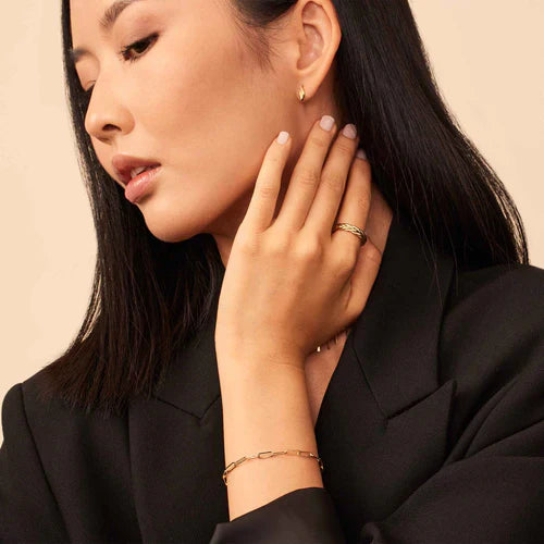 Gold Link Bracelet | Classic Chain Bracelet for Women