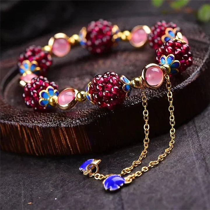 Gold Beaded Bracelet for Women | Gemberry Grove Charm Bracelet