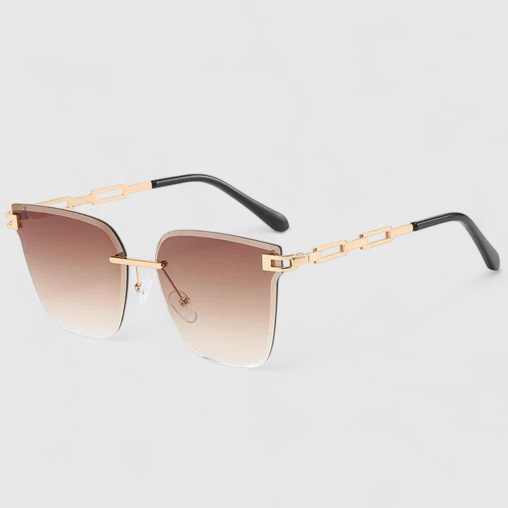 Cat Eye Sunglasses with Gradient Lenses - Lightweight Frame