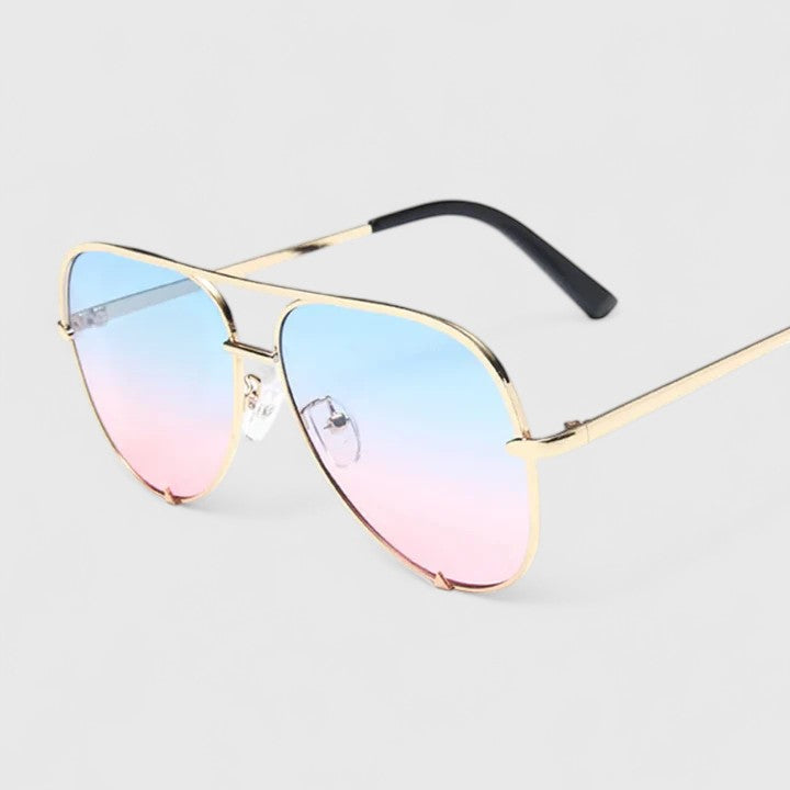 Aviator Sunglasses for Women - Gradient Mirror Lens