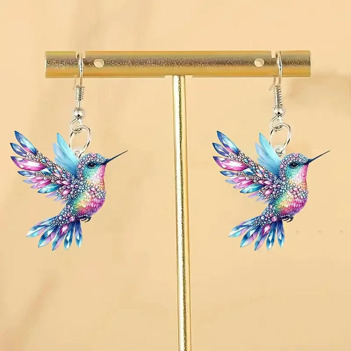 Hummingbird Dangle Earrings | Lightweight Nature Inspired Jewelry