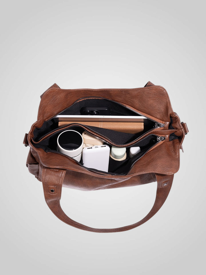 Lightweight Crossbody Bag with Multiple Pockets for Everyday