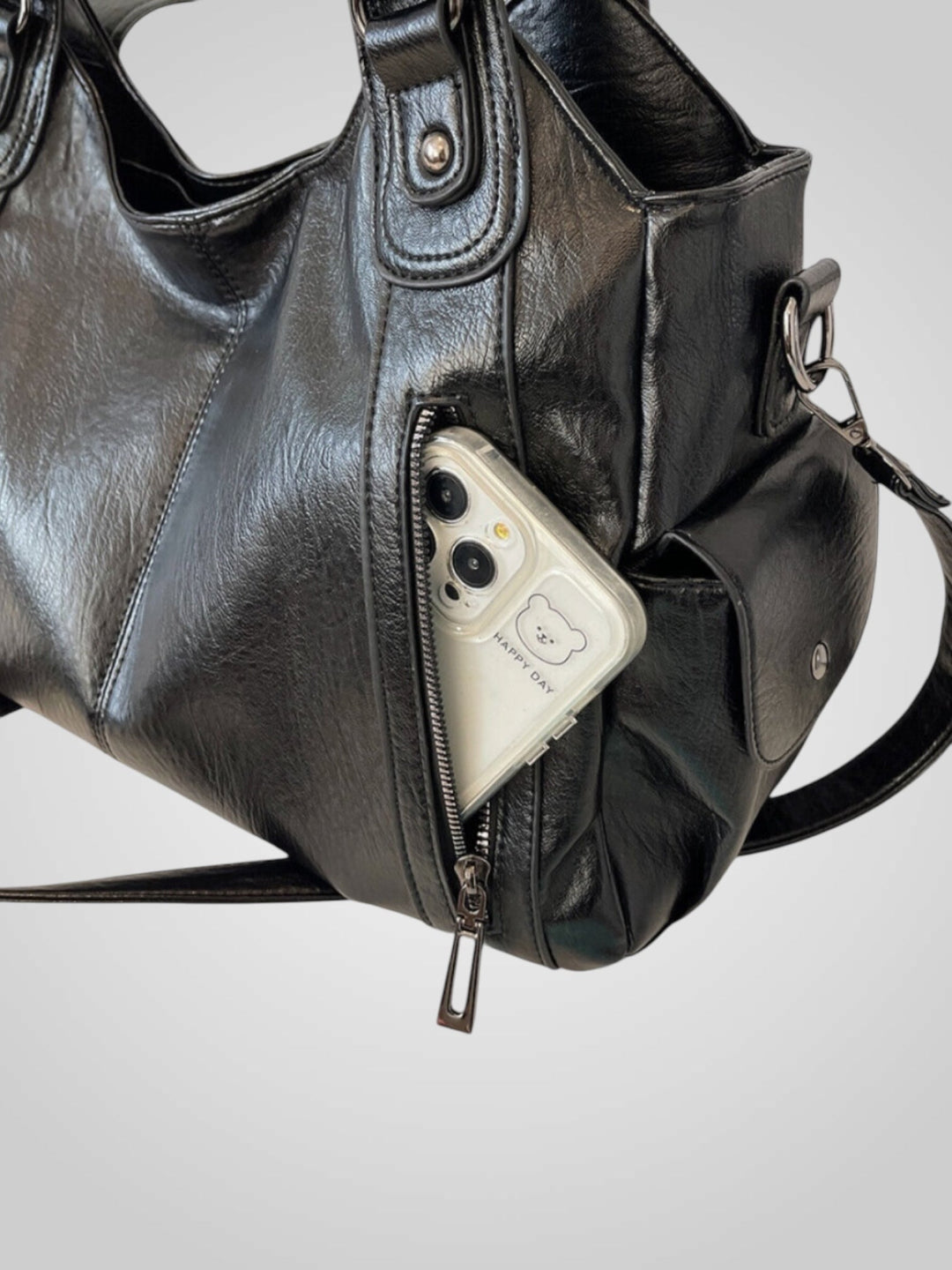 Lightweight Crossbody Bag with Multiple Pockets for Everyday