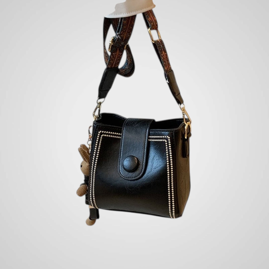Retro Crossbody Bag with Adjustable Wide Shoulder Strap
