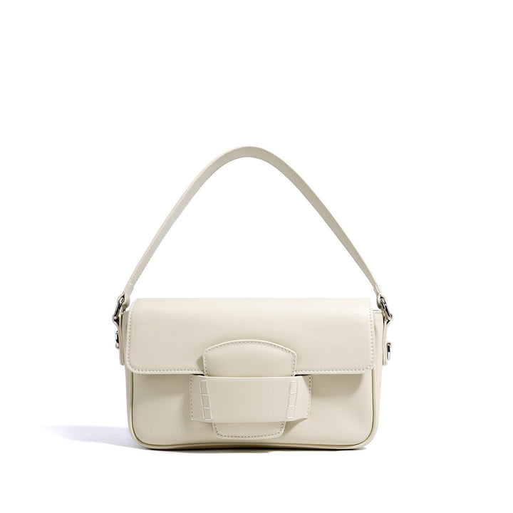 Small Leather Crossbody Bag with Flap Closure for Women