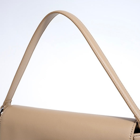 Small Leather Crossbody Bag with Flap Closure for Women