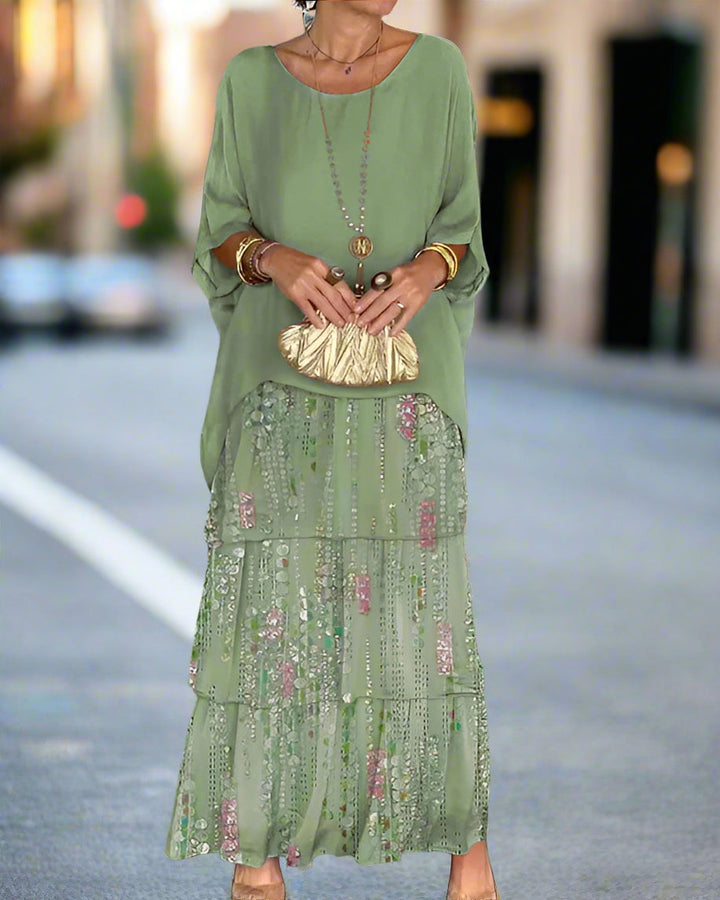 Layered Boho Dress for Women | Elegant Tiered Maxi Dress