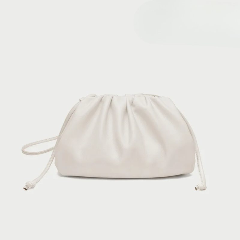 Hobo Shoulder Bag in Soft Vegan Leather - Convertible Crossbody