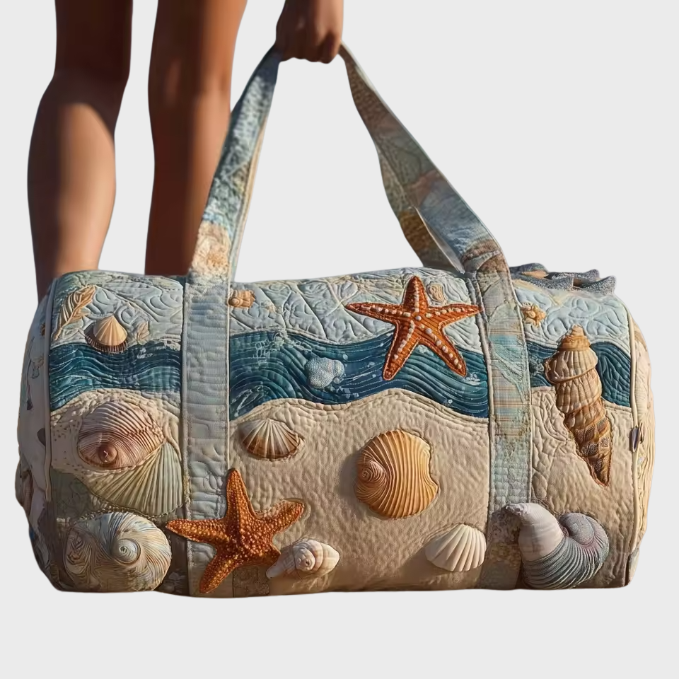 Quilted Weekender Bag for Women - Soft Travel Overnight Tote