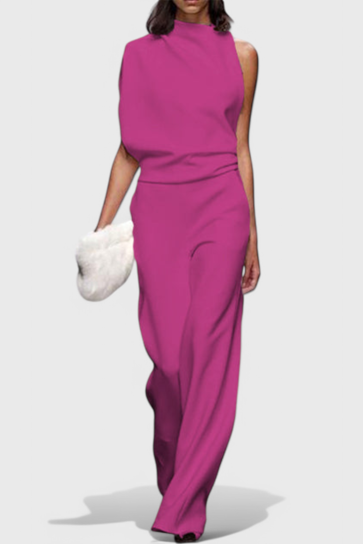 Wide Leg Jumpsuit for Women - Flattering Fluid Silhouette