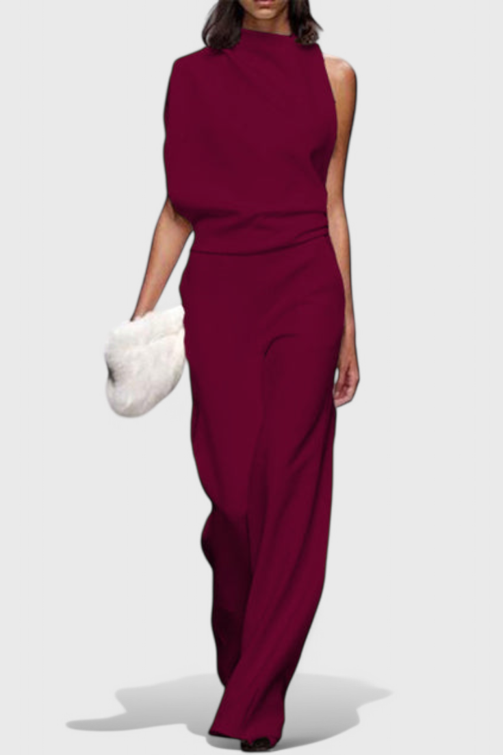 Wide Leg Jumpsuit for Women - Flattering Fluid Silhouette