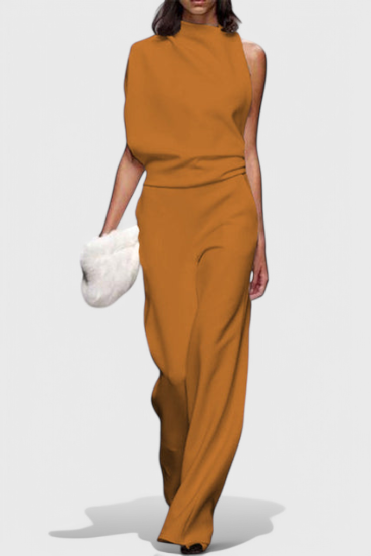 Wide Leg Jumpsuit for Women - Flattering Fluid Silhouette