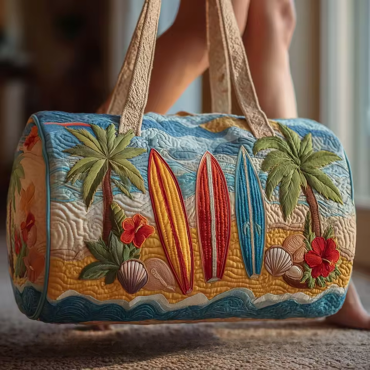 Quilted Weekender Bag for Women | Soft Overnight Travel Tote