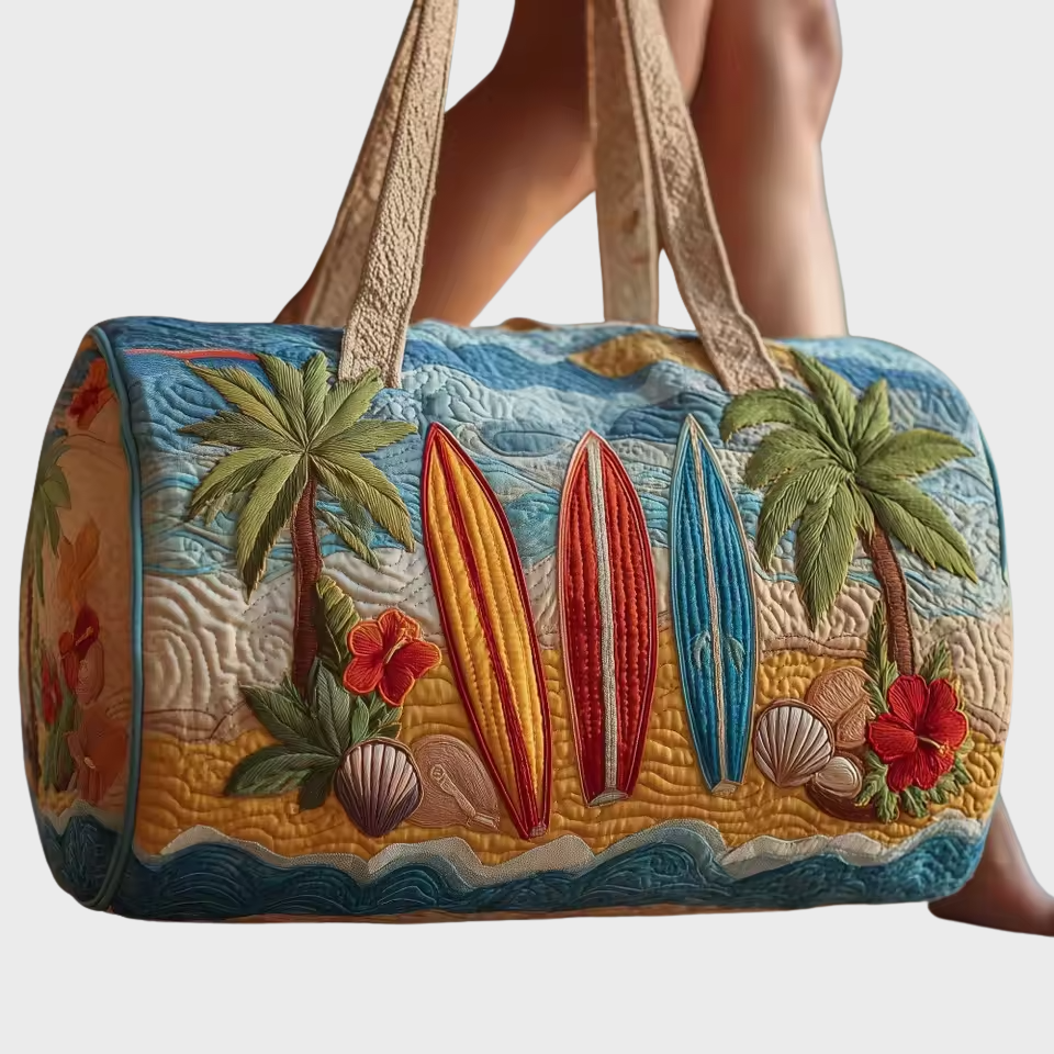 Quilted Weekender Bag for Women | Soft Overnight Travel Tote