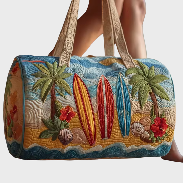 Quilted Weekender Bag for Women | Soft Overnight Travel Tote