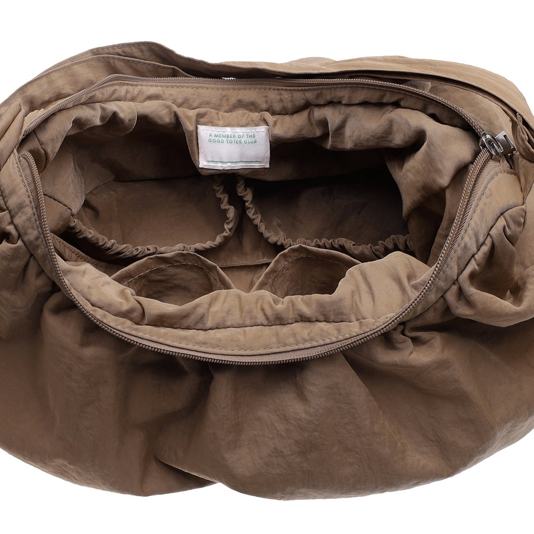 Croissant Crossbody Bag | Convertible Nylon Shoulder Bag