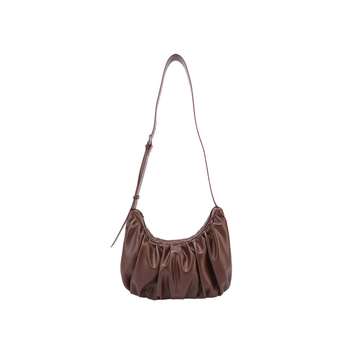 Croissant Leather Sling Bag - Crossbody Handbag for Women
