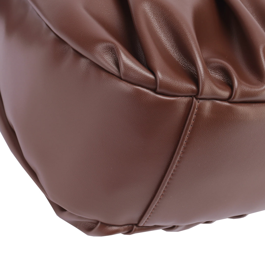 Croissant Leather Sling Bag - Crossbody Handbag for Women