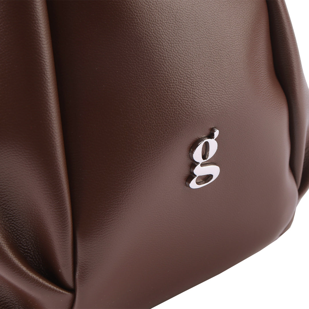 Croissant Leather Sling Bag - Crossbody Handbag for Women