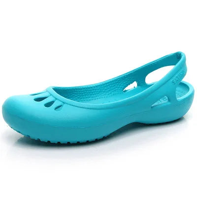 Jelly Slide Sandals for Women Waterproof Flat Summer Shoes